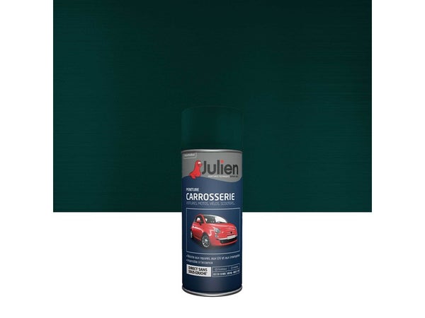 Bombe de peinture Carrosserie JULIEN vert foncé métallisé 400 ml