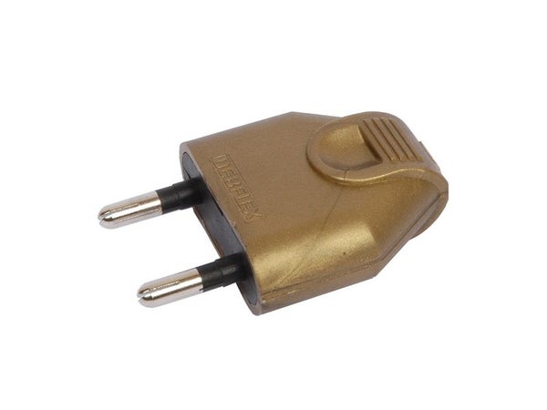 Fiche électrique mâle 2 pôles 6A, DEBFLEX