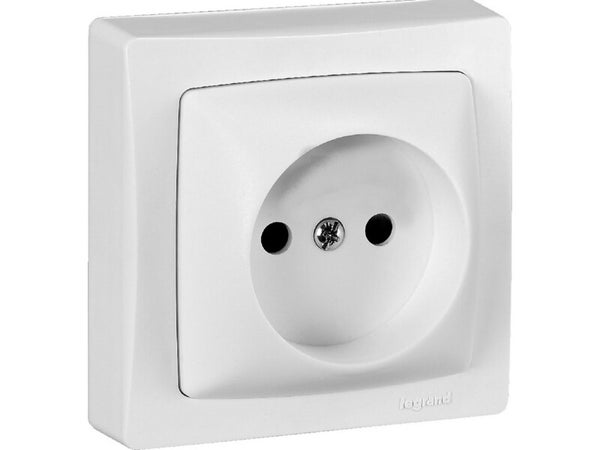 Prise Sans Terre Saillie Asl, Legrand, Blanc