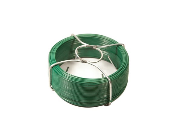 Fil d'attache plastifié vert, 1.15 mm x 50 m