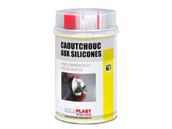 Caoutchouc Aux Silicones Soloplast, Blanc, 1 Kg