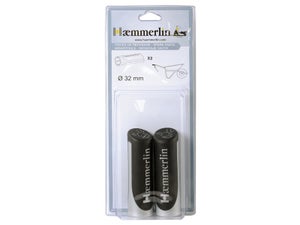 Poignées De Rechange Pour Brouette - Lot De 2 En Caoutchouc Noir Antidérapant, Diamètre Intérieur 22-30 Mm, Longueur 118 Mm