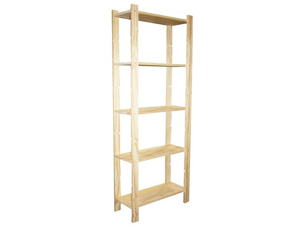 Etagère de rangement en bois - 170x80x29cm - 5 étagères - meuble de  rangement - bois