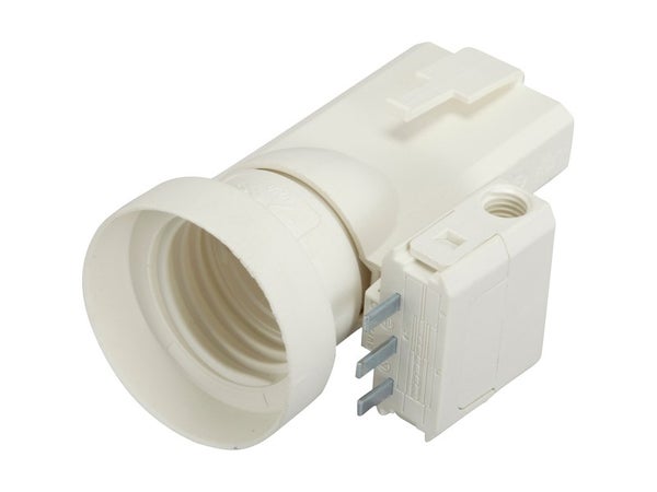 Fiche DCL et douille électrique E27 à vis en plastique, LEGRAND, blanc