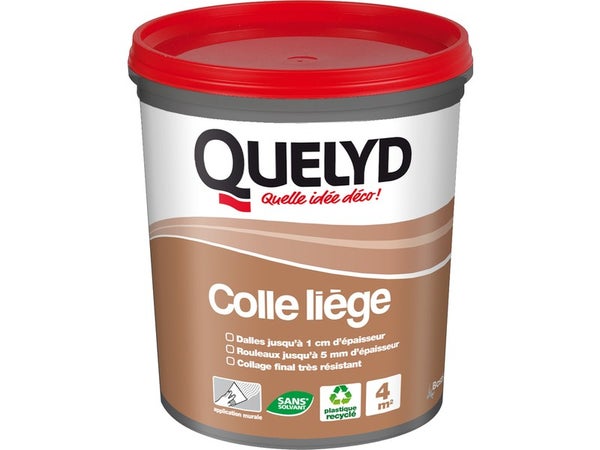 Colle polystyrène / bois / liège, QUELYD, 1 kg