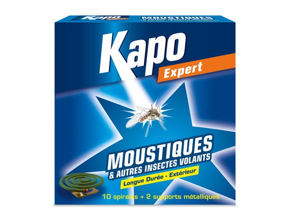 Lot de 10 anti moustique spiral, KAPO EXPERT