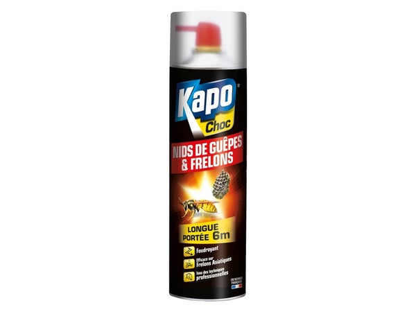 Insecticide aérosol guêpes et frelons, KAPO, 500 ml