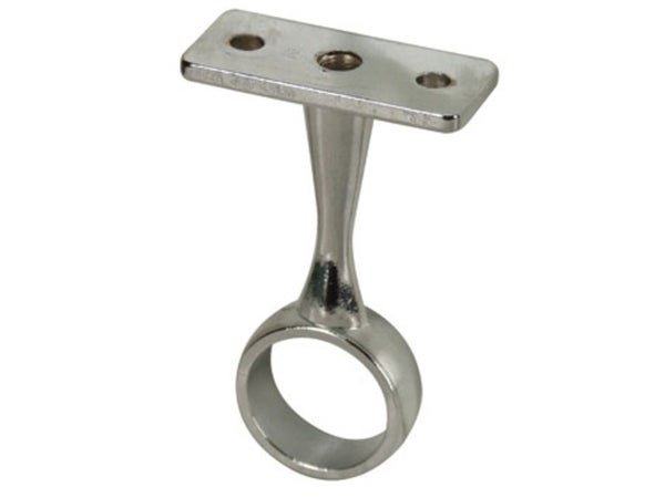 Lot de 2 supports milieu de penderie, Diam. 19 mm, rond, acier chromé