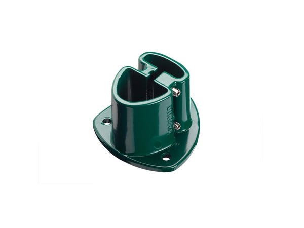 Platine aluminium à visser Axor, H.7.5 cm x section 110 x 110 mm vert