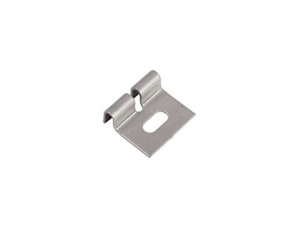 Lot De 4 Attaches Murales À Fixer Axor Gris Inox, H.2 X L.12 X P.9 Cm