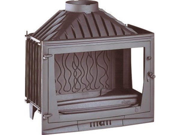Foyer à bois façade droite INVICTA 6769-01 14 kW