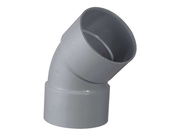 Coude 45° en pvc à coller femelle / femelle, diam. 50