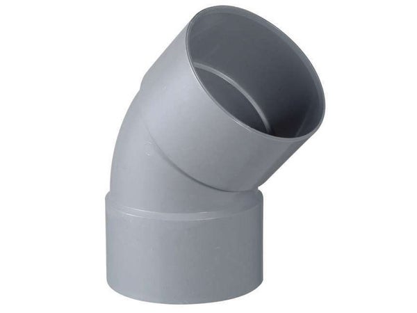 Coude 45° en pvc à coller femelle / femelle, diam. 100