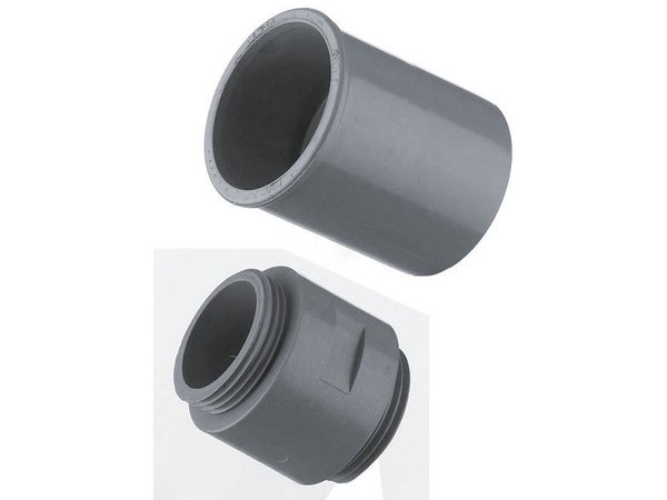 Manchon Prolongateur En Pvc À Coller / À Visser, Mâle / Mâle, D.32