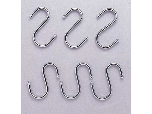 Lot De 6 Crochets Pour Barre De Crédence Métal L.0.5 X H.6 Cm