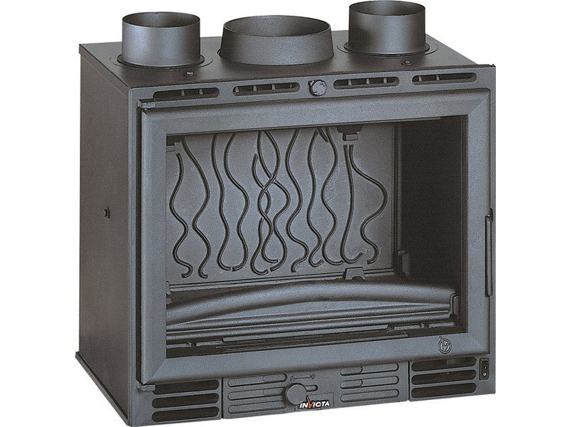Insert à bois façade droite 6660-14, INVICTA, 8 kW