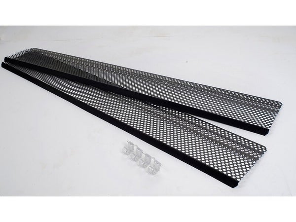 Grillage Stop-Feuilles Et Attaches Noir Pvc