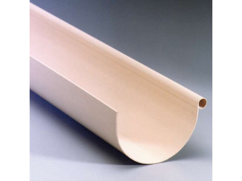 Gouttière demi-ronde PVC Développé 25cm 4m Sable - Mr.Bricolage