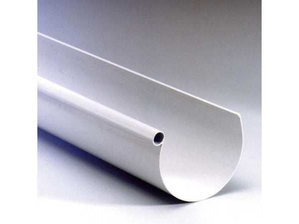 Gouttière Demi-Ronde Pvc Girpi Dév.25 Cm Grise L.4 M