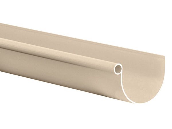 Gouttière Demi-Ronde Pvc Girpi Dév.16 Cm Sable L.4 M