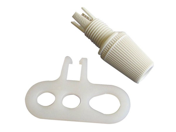 Chape De Suspension Tibelec, Plastique, Blanc