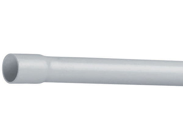 Tube Irl en PVC, POLYPIPE, diam. 20 mm x L.2.40 m gris