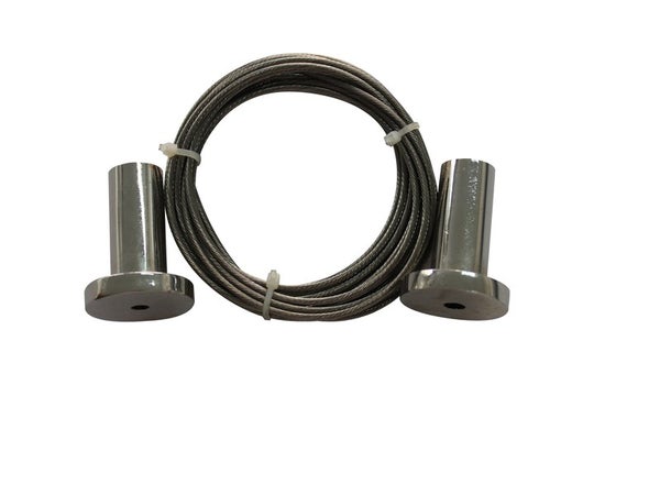 Câble Seul Pour Mur, Chromé, L.4 M