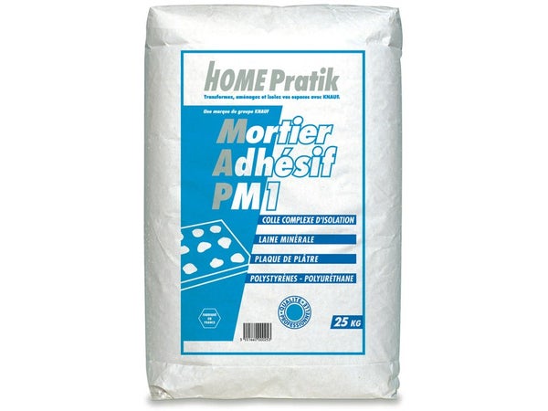 Mortier adhésif Pm 1 HOME PRATIK, 25 kg