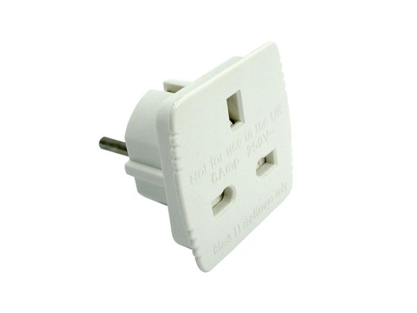 Adaptateur Grande-Bretagne vers France avec terre ZENITECH