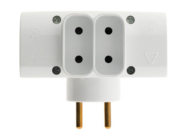 Multiprise Sans Fil, 4 Prises Blanc Zenitech