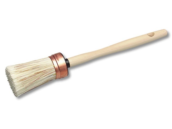 Pinceau d'angle 5cm, long manche en bois pour travaux de peinture