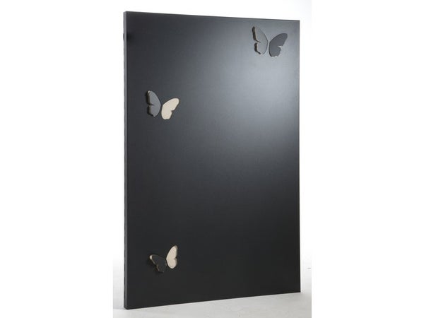 Plaque de protection murale noir sable EQUATION Papillon, l.80 cm x H.120 cm
