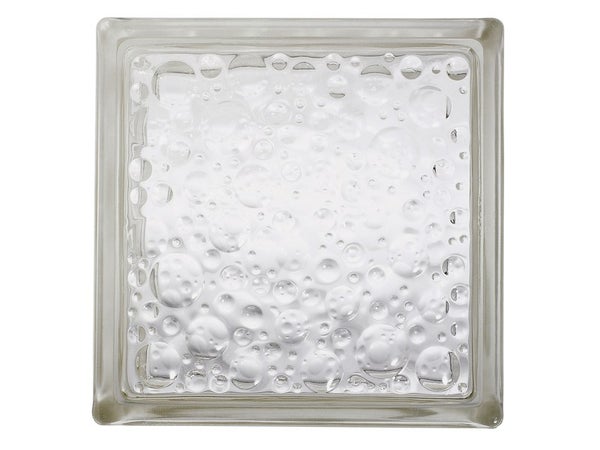 Brique De Verre, Transparent Bullé Brillant
