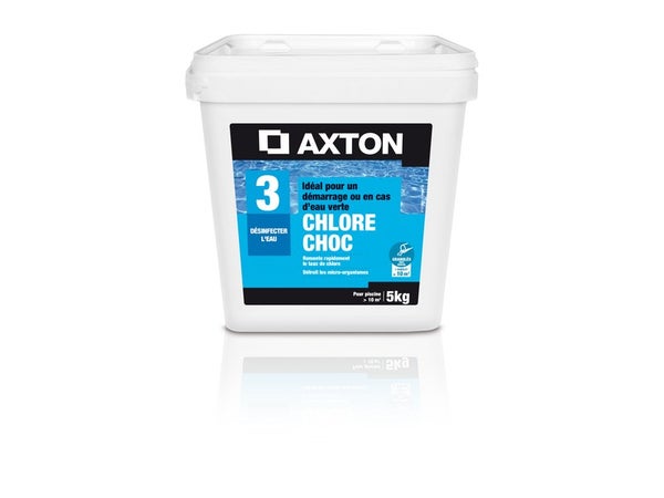 Chlore choc piscine AXTON, granulé 5 kg