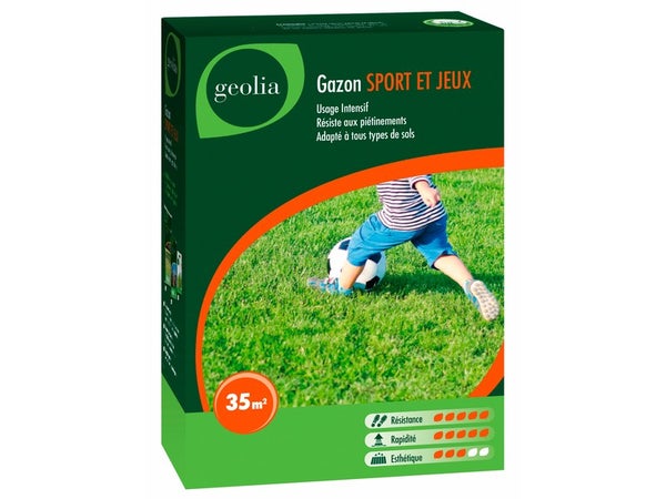 Gazon Sport Et Jeux Geolia, 1 Kg, 35 M²
