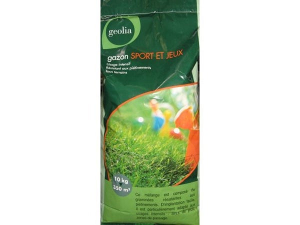Gazon Sport Et Jeux Geolia, 10 Kg, 350 M²