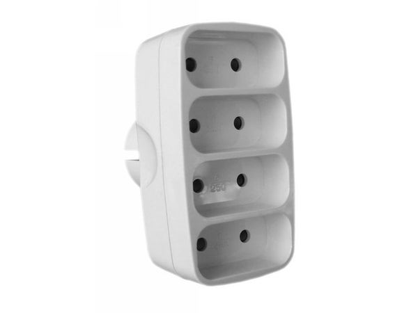 Quadriplite 6A Facade Blanc