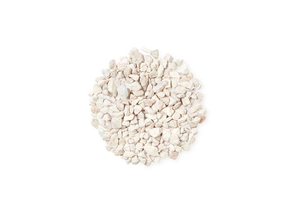 Graviers en marbre, blanc, 8/1 6mm, 25 kg