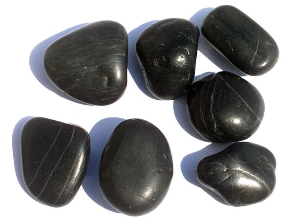 Galets pierre naturelle noir ZEN 50/70Mm, 25 Kg