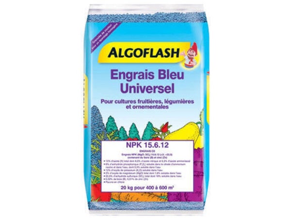 Engrais Bleu Universel Algoflash 10Kg 300 M²