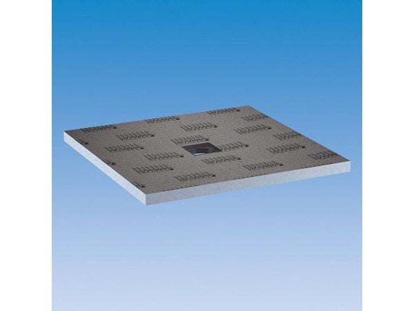 Receveur de douche à carreler carré, LUX ELEMENTS, L.90 x l.90 cm