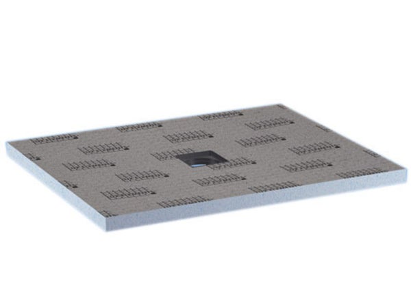 Receveur de douche à carreler rectangulaire, LUX ELEMENTS, L.120 x l.90 cm