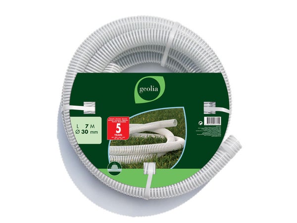 Tuyau d'aspiration nu GEOLIA Aliflex, L.7 m, diamètre 30 mm