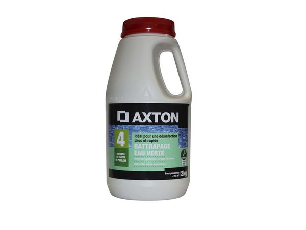 Rattrapage eaux vertes piscine AXTON, granulé 2 kg Voir les détails du produit