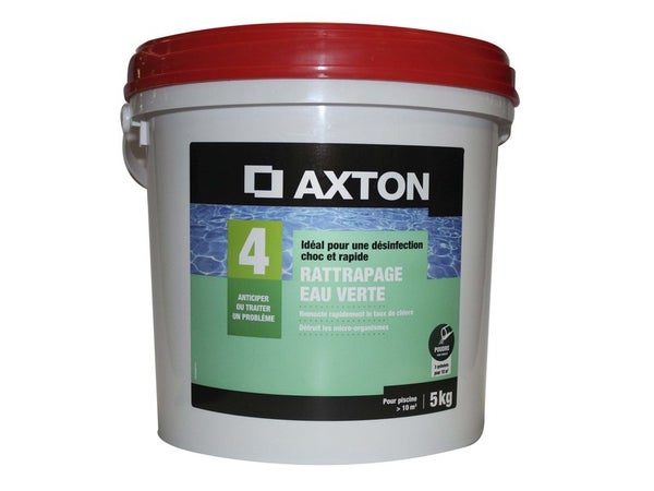Rattrapage eaux vertes piscine AXTON, granulé 5 kg Voir les détails du produit