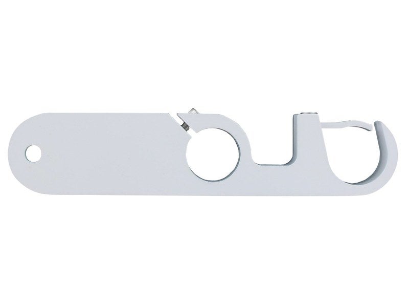 Tringle à Rideaux, Sans Perçage, par Pression, Blanc, Extensible 57 à 90 cm