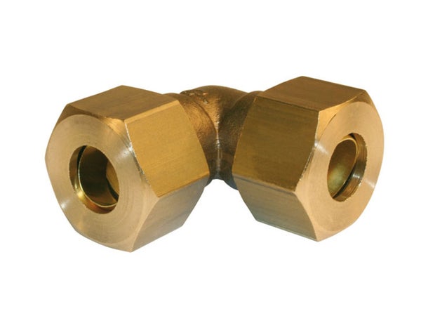 Raccord Coudé 90° Biconique Laiton D.16 Pour Tube En Cuivre