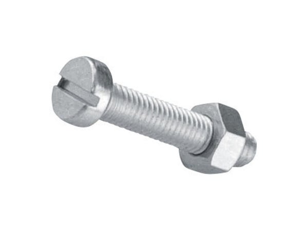 Lot De 10 Boulons Tête Cylindrique Acier Zingué, L.40.0 X Diam.5 Mm Standers