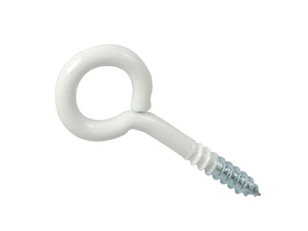 Lot De 15 Pitons À Visser Acier Epoxy Blanc, Diam.3 X L.16 Mm, Standers