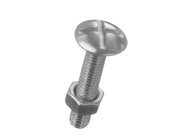 Lot de 6 boulons poêlier en inox, STANDERS, L.60.0 x diam. 5 mm